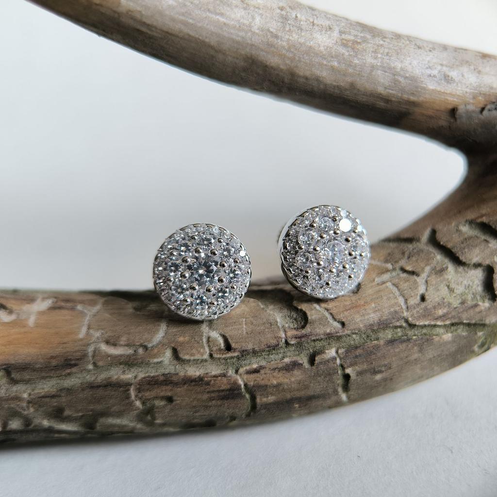 Серебряные серьги с фианитами (2192824)