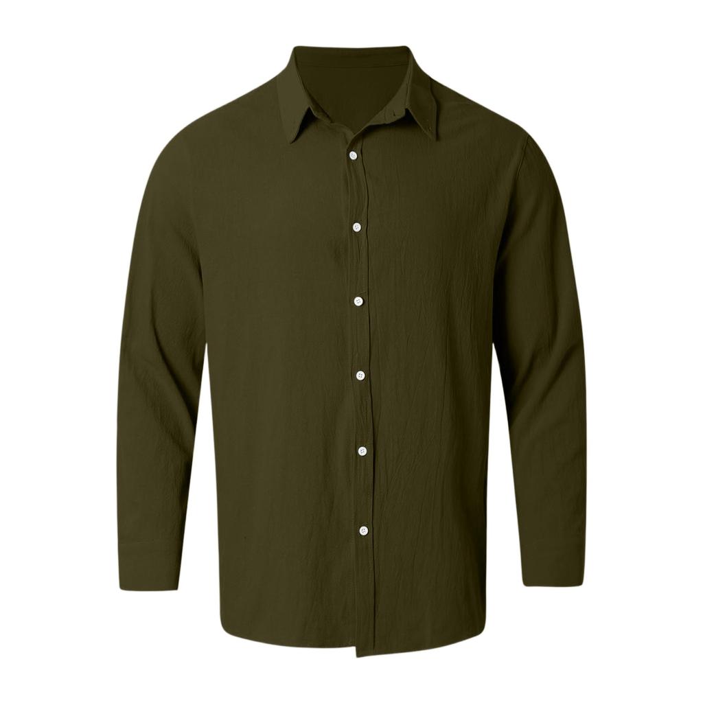 Men's Loose Classic Lapel Multi-pocket Industrial Work Shirt Top