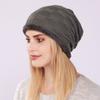 Pleated Velvet Men's and Women's Pullover Hats Autumn and Winter Knitted Checkered Confinement Ear Protection  Warm and Cold-proof Woolen Hats