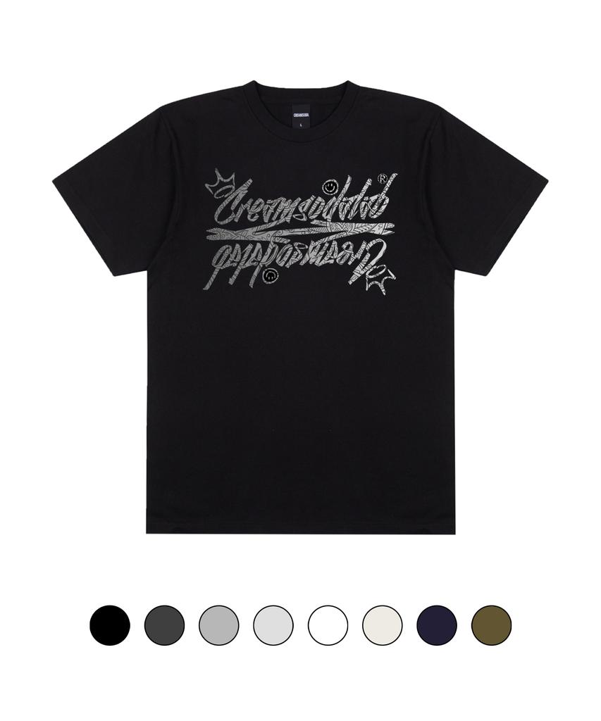 CREAM SODA LAB Paisley Logo Short Sleeve T-Shirt (Type A)