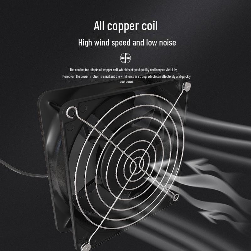 Компактный двухцелевой паяльный дымосос и вытяжной вентилятор