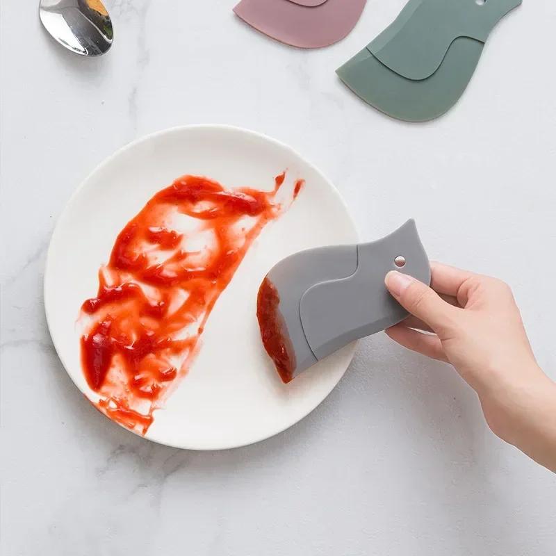 Многофункциональный скребок для масла Penguin Soft Scraper Кухонный инструмент для выпечки Инструмент для удаления грязи с плиты Скребок для масла Инструмент для чистки кухни