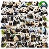 50 Panda Realistic Stickers Cute Giant Panda Flower Emoticon Package Stickers Computer Mobile Phone Water Cup Stickers