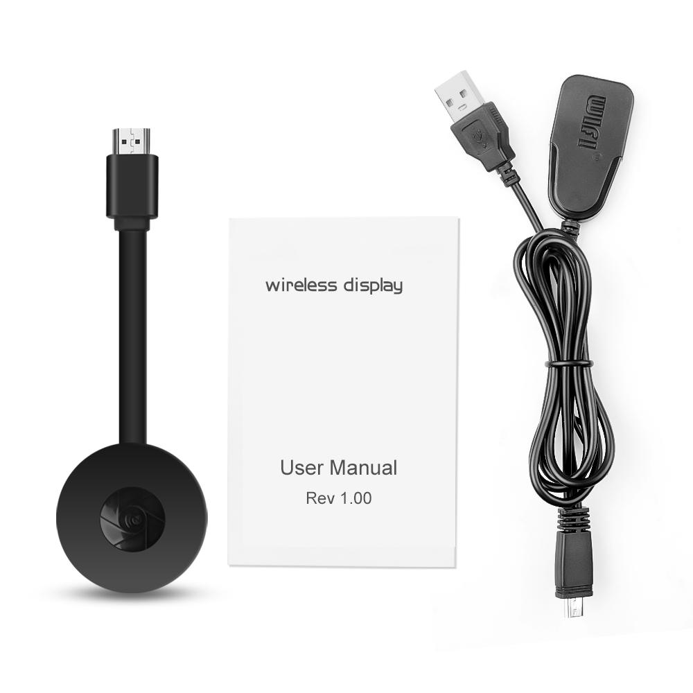 1080P HD TV Stick Dongle Wi-Fi Беспроводная ТВ-приставка Supoort HDMI-совместимый адаптер зеркального экрана MiraScreen для Google IOS Andorid Airplay