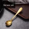 Десертные ложки Utoo Golden Shell