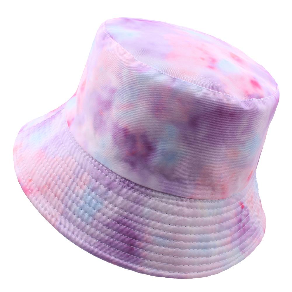 Reversible Tie-Dye Bucket Hat with 3D Graffiti Print for Women - Autumn Style Sun Hat