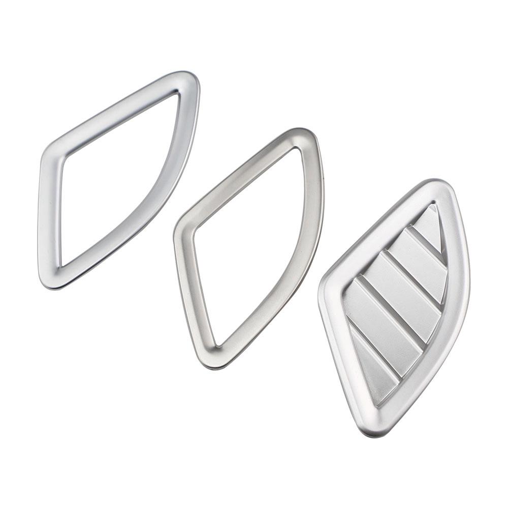 2 шт./компл., защитная накладка на переднее вентиляционное отверстие автомобиля, декоративная крышка для кондиционера, наклейка для BMW X1 F48 2016-2022 LHD