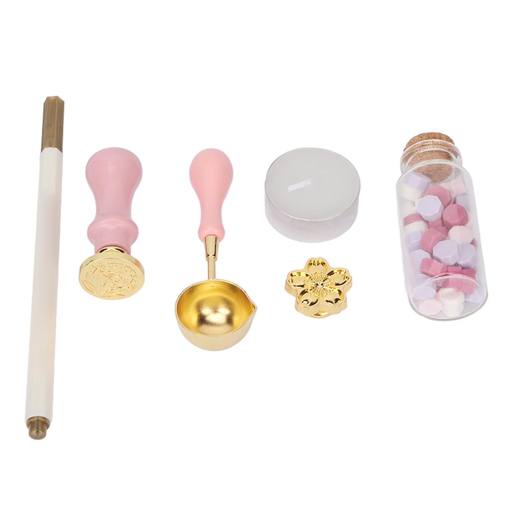 Wax Sealing Kit  Making  Removable Handle Vintage Style Sealing Wax Set for Letter Handicraft
