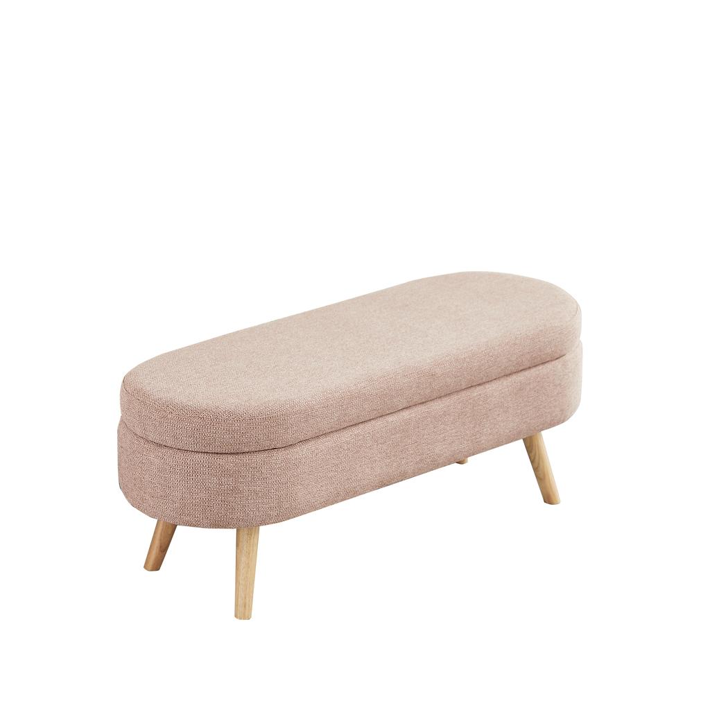 Bench with Storage Space, modern bench with storage space and chenille cover, ideal for changing shoes, suitable for bedroom, hallway or living room