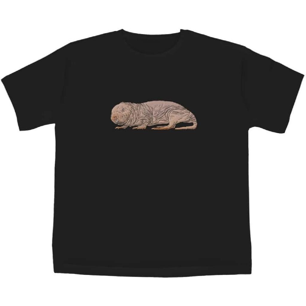 Azeeda 5-6 Years 'Naked Mole Rat' Children's_Kid's T-Shirt (Black) (TS00247484)