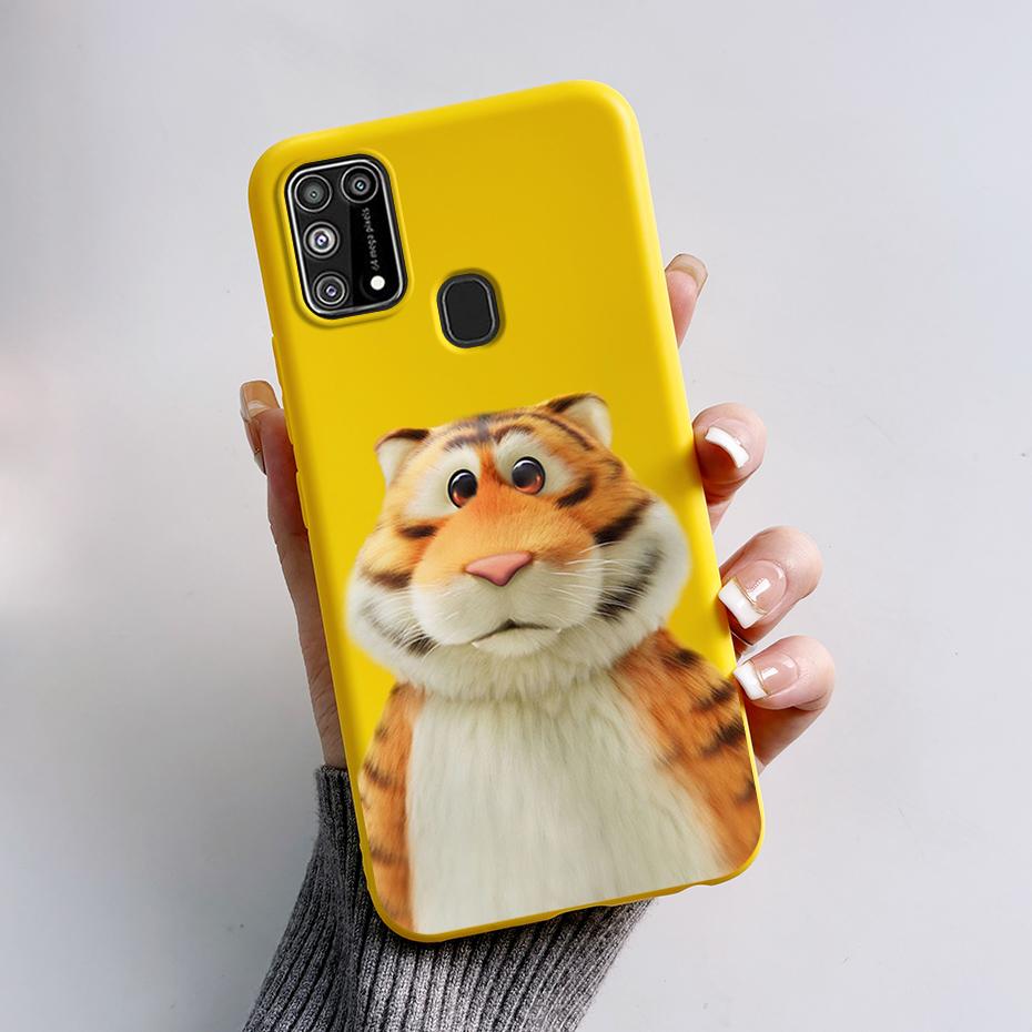 Силиконовый чехол для Samsung M31 M 31 Чехол Милый Кролик Панда Ударопрочный чехол для телефона для Samsung Galaxy M31s M31 s M315F M317F Etui