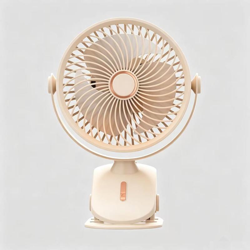 6-Inch USB Rechargeable Mini Fan with Night Light for Desktop, Office, Dorm