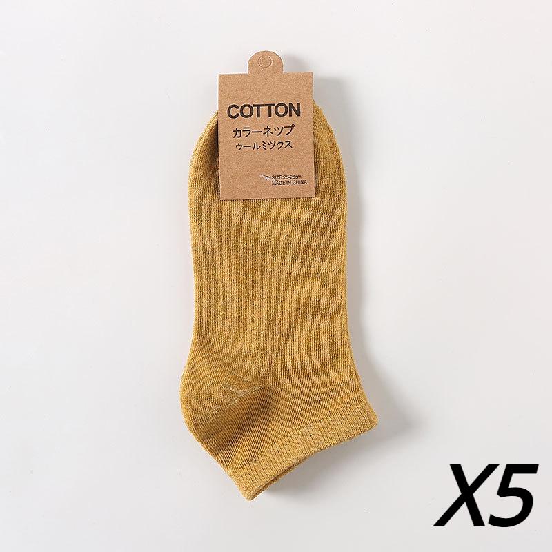 5 пар/лот, мужские модные хлопковые носки, тапочки, спортивные носки с низким вырезом, мужские носки, сумка, мужские повседневные носки