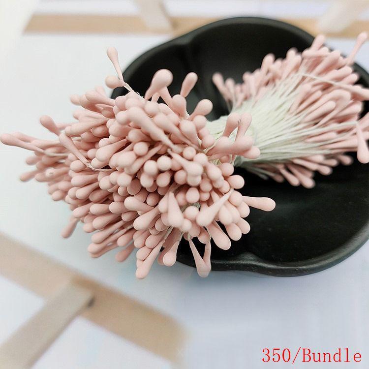 Multicolor 2mm 350Pcs Mini Flower Artificial Pearl Pistil Double Heads Hand-made Home Wedding Decoration Cake Decora DIY Needlew