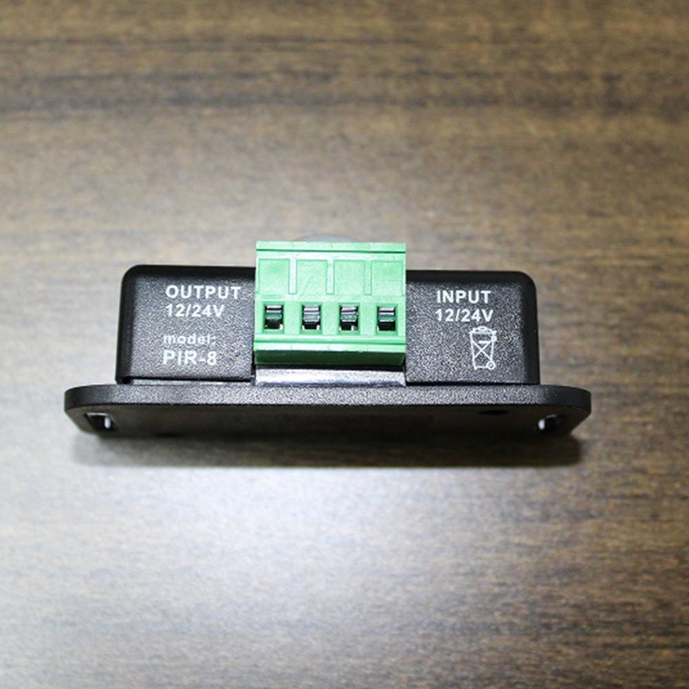 DC 12V 24V 8A Automatic Adjust PIR Motion Sensor Switch IR Infrared Detector Light Switch Module for LED Strip Light Lamp