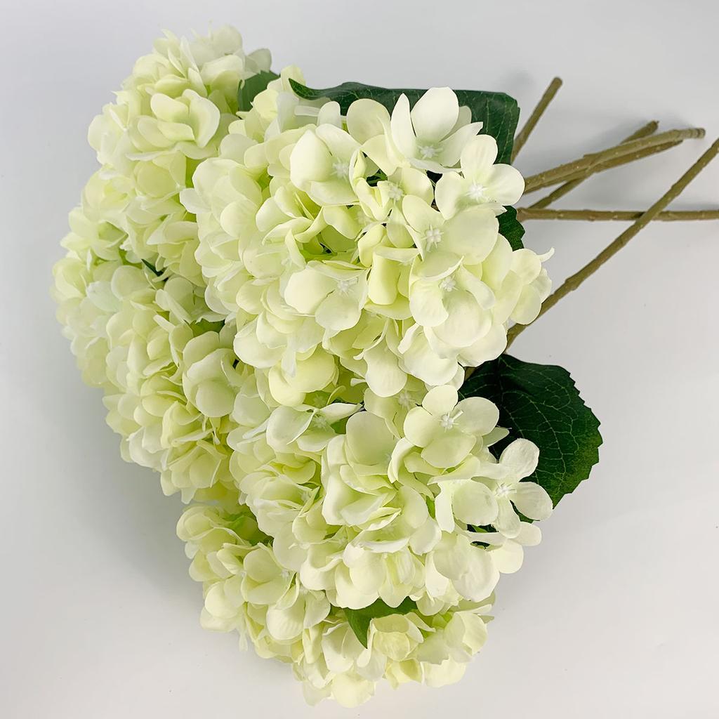 6pcs Fake Flowers Artificial Hydrangea Flowers Stems 47cm Real Touch Hydrangeas for Home Table Centerpieces Wedding Party Decoration