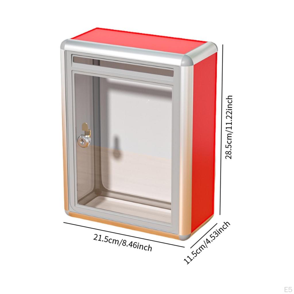 Donation Lockable Ballot Drop Container for Reception Survey