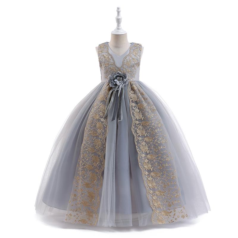 Children Girls Dress Summer Party Birthday Wedding Dresses Kids Elegant Princess Dresses Evening Long Dresses