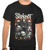 Unisex Tees 100% Cotton Men's Women's Slipknot Rock Music Logo Black T-SHIRT -1033-