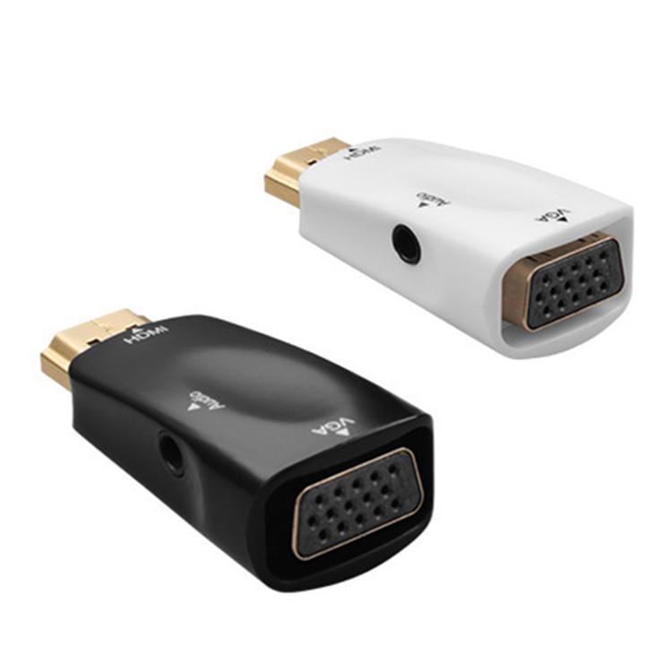 Конвертер HDMI в VGA высокой четкости 1080P для компьютера и проектора