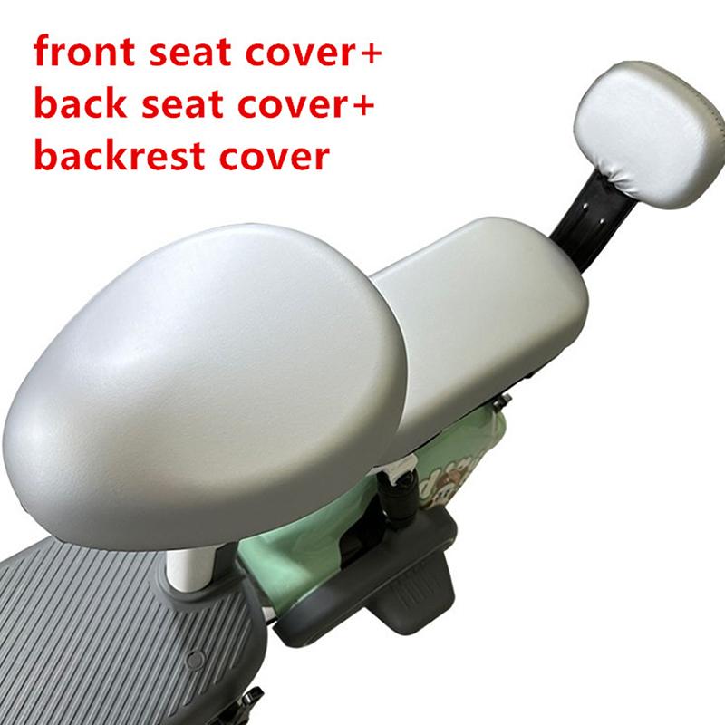 Чехол для сиденья электрического велосипеда из ПУ, универсальный чехол для сиденья автомобиля, аккумулятора, велосипеда, защита от солнца, дышащий, мягкий и удобный
