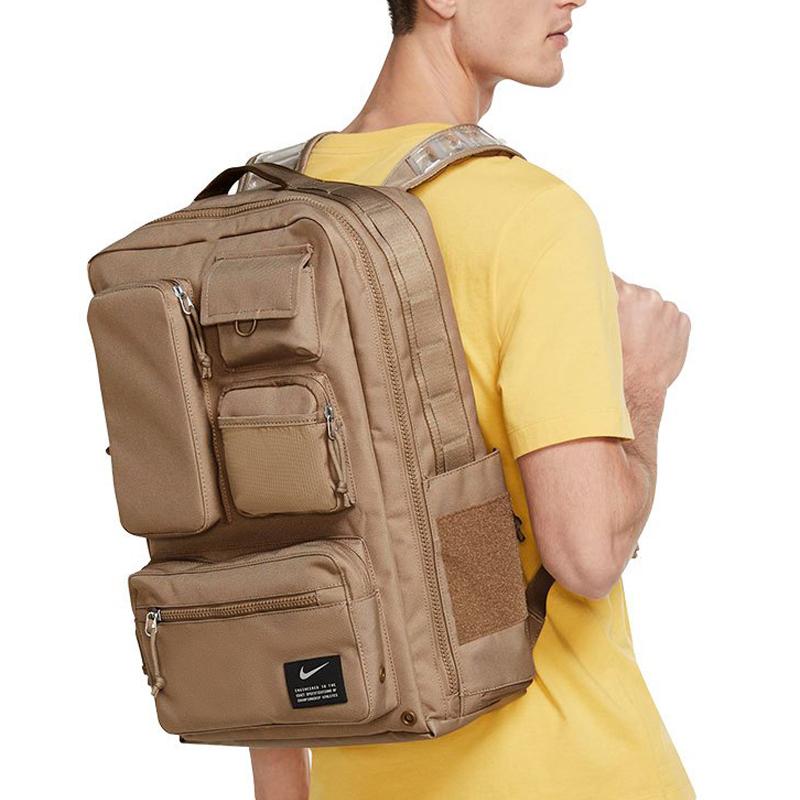 Nike Полиэстеровый рюкзак обычный унисекс коричневый повседневный CK2656-208