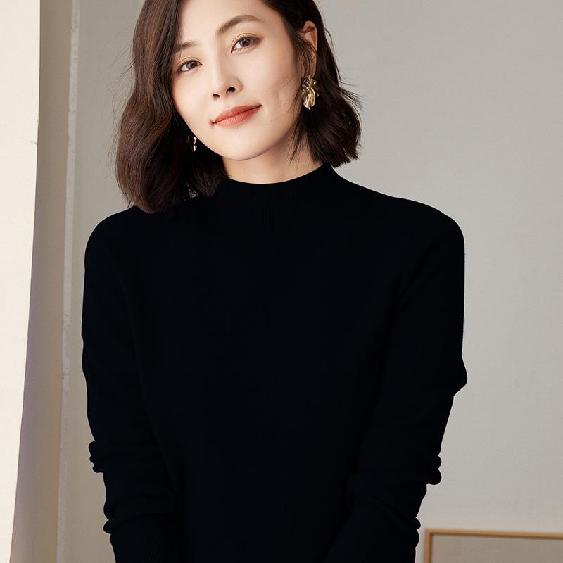 Женский свитер, 100% мериносовая шерсть, СОВРЕМЕННЫЙ НОВЫЙ зимний шерстяной пуловер SAGA, водолазка, осенний джемпер, женский вязаный топ