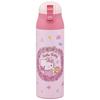 Skater 500ml Stainless Steel Mug Bottle with Hot and Cold Hello Kitty and Sanrio Flower Wreath Insulation, Design, SDPC5-A