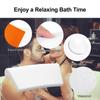 Soft Bath Pillow Waterproof Bathtub Pillows Headrest Non slip SPA Bathroom Supplies White
