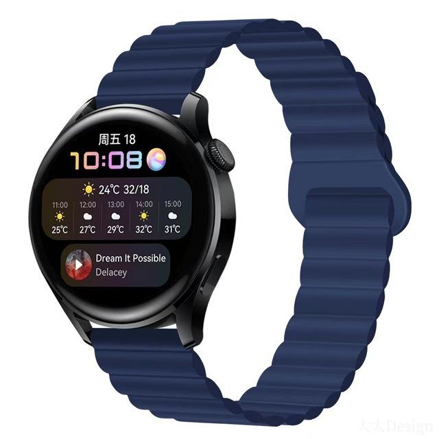 Ремешок с магнитной петлей для часов Samsung Galaxy Watch 6, 5, 4, 40 мм, 44 мм/4, 6, классический, 46, 43, 47 мм/5 Pro, 45 мм, силиконовый ремешок 20 мм, 22 мм, ремешок для часов