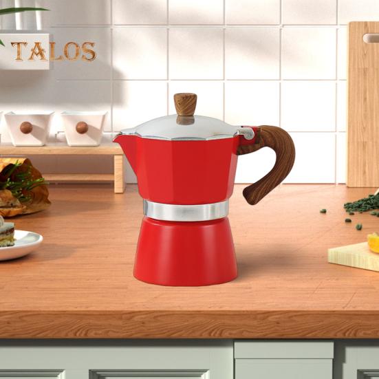 Кофеварка Moka Pot Espresso Maker 150 мл, легкая кофеварка для плиты, простая в использовании итальянская кофеварка для насыщенного эспрессо, латте, капучино