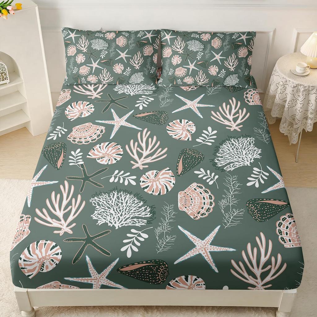 Beautiful Butterfly Pattern Mattress Three-Piece Digital Printing Home Bedding Set Adult Children