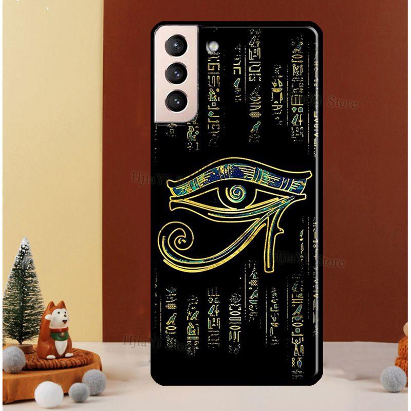 Sacred Eye of Horus Egypt Fresco Cover For Samsung Galaxy S20 FE S8 S9 S10 Plus Note 10 Note 20 S22 S21 Ultra Phone Case