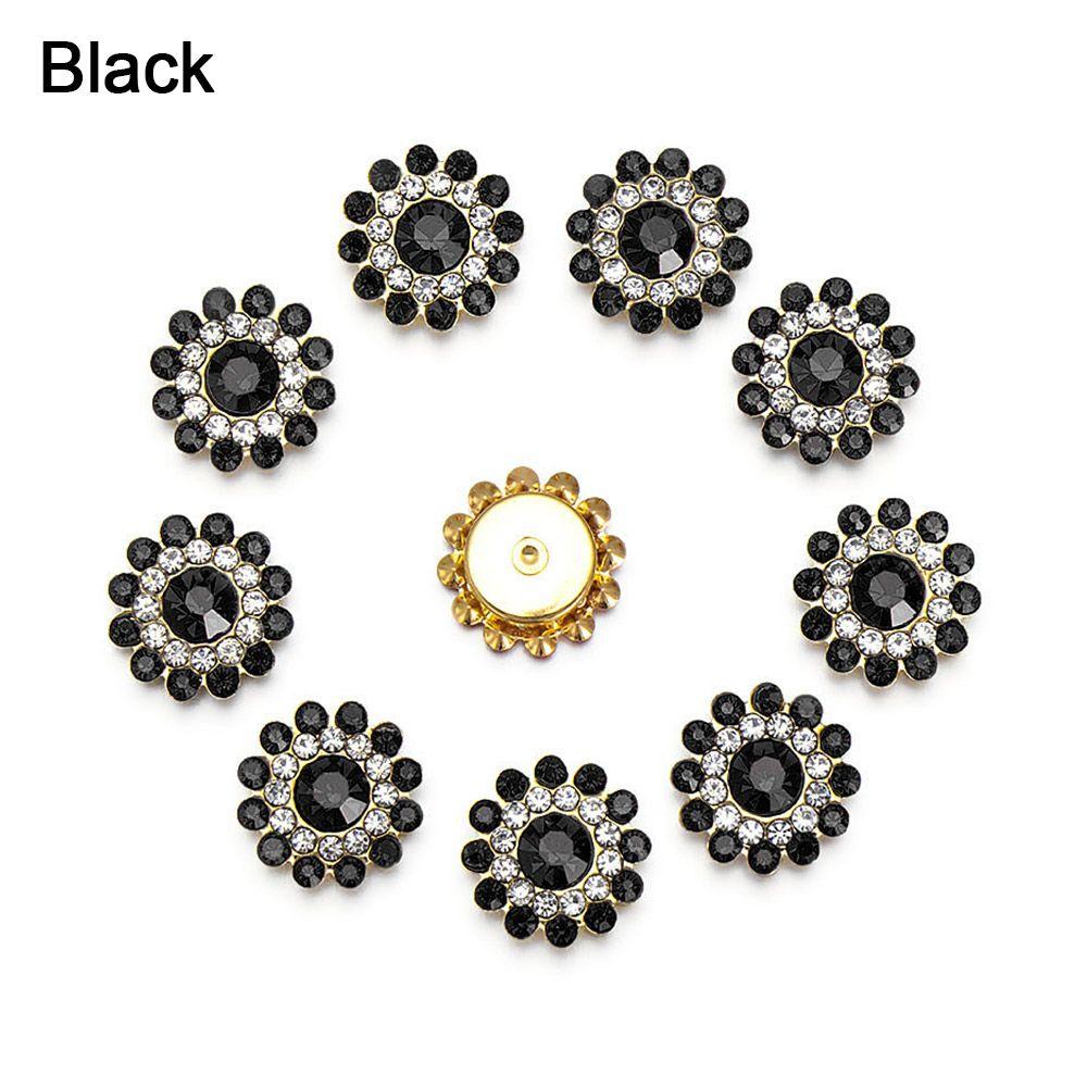 Steel Bottom Hat Accessories Crystal Glass Stone Clothes Decoration Rhinestone Buttons