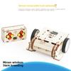 Wooden Assembled Remote Controlled Snake Combat Vehicle With Roller Set Toy