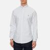 Polo Ralph Lauren Cotton Polo Collar Single-Breasted Long Sleeve Shirt Men Shirts Light-Blue 549084-009