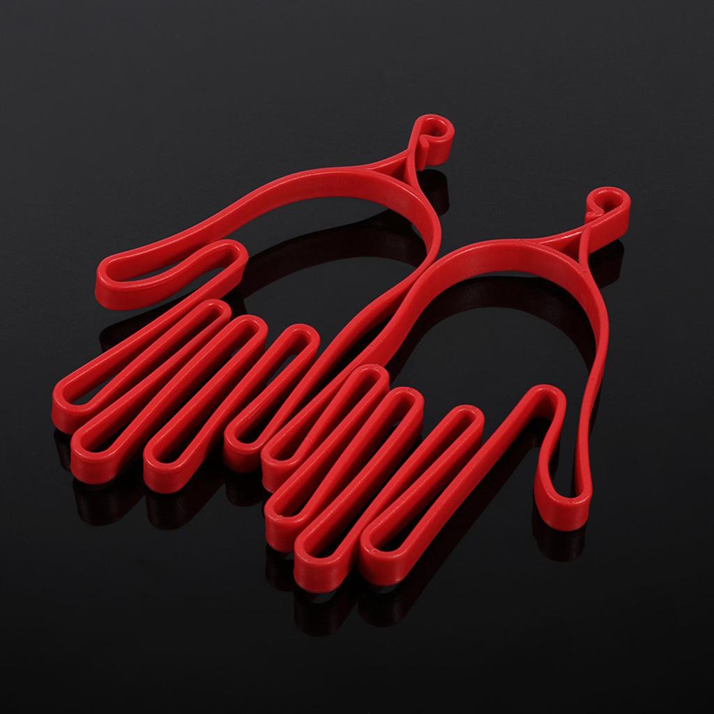 2pcs Red Durable Plastic Golf Gloves Stretcher Golf Gloves Hanger For Outdoor Sports