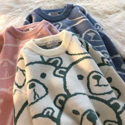 Осень-зима свитера в стиле Харадзюку женские аниме уличная одежда с длинными рукавами Готическая винтажная одежда эстетические топы в стиле каваи пуловеры