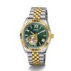 GUESS Men's Automatic Stainless Steel Watch Green Dial Two-Tone GW0984G4