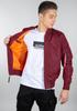 Демисезонная куртка Alpha Industries MA-1 TT Man (191103) dark maroon