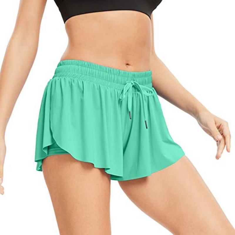 Женские спортивные штаны для йоги со средней посадкой и противоскользящим покрытием без мешка