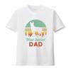 Blue Heeler Dad T Shirt Dog Lover Retro Vintage vintage Washed homme Breathable Unisex Soft streetwear Versatile Comfortable