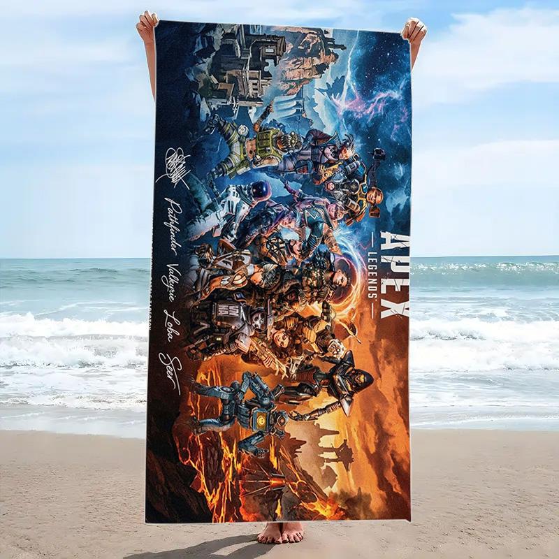 Apex Legends Print Beach Towel, Large Soft Quick Dry Towel for Beach Camping Swimming