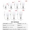 3W 6W 9W 12W 15W 18W 20W 24W LED Aluminum Bulb Super Bright E27 E14 White Light Warm Light Energy Saving Bulb 220V-240V