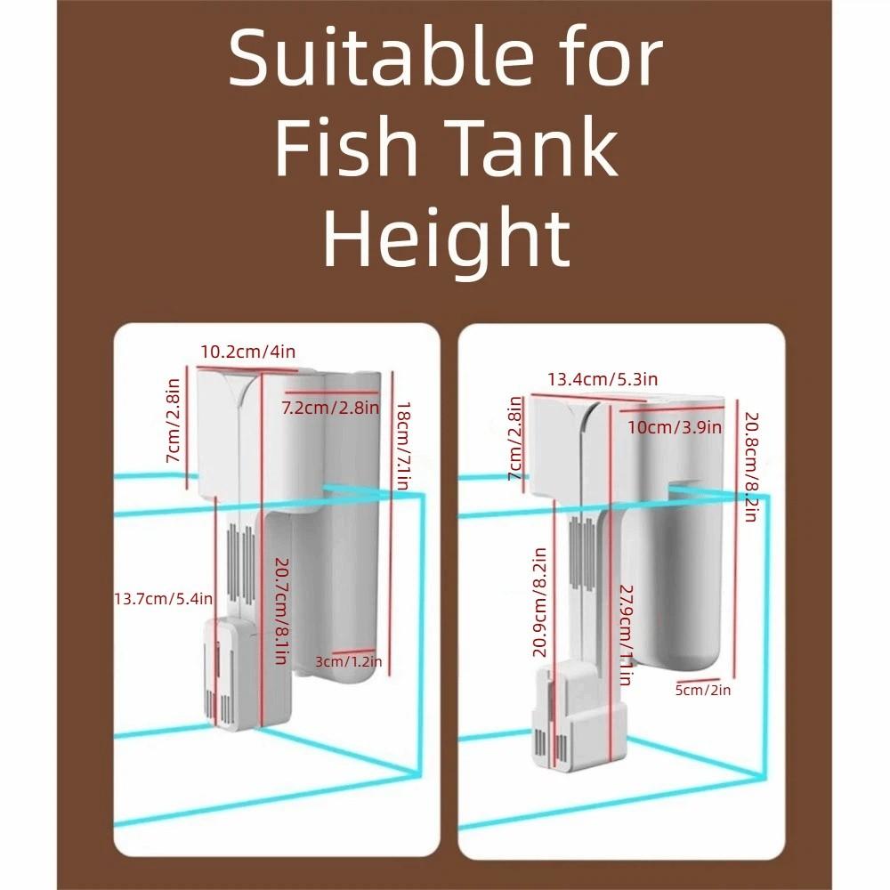 Oxygenation Wall-Mounted Filter 3-in-1 Aquarium Filter Silent Fish Tank Filter Pet Supplies
