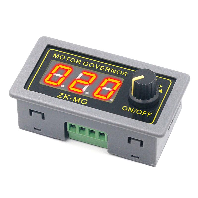 Контроллер двигателя постоянного тока 5-30 В 12 В 24 В 5 А ШИМ Регулируемая скорость Цифровой дисплей Энкодер Частота Макс. 15 А Zk-Mg