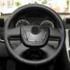 Чехол на руль ручной оплетки для Skoda Octavia Fabia Superb Roomster 2009-2012 Citigo 2011 2012 Перфорированная микрофибра кожа