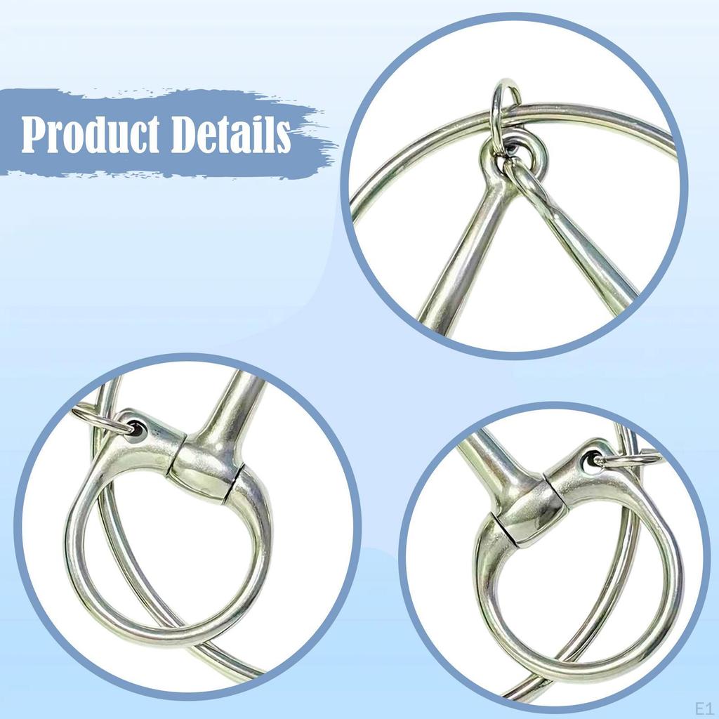 Snaffle Bit Loose Ring Easy Control Gear Equestrian Accessories Lightweight
