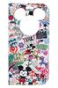CERTA Disney iPhone 16 Wallet Case with Window iPhone iPhone Card Wallet (Mickey Mouse/Doodle) [Smartphone Case, Case, 16, Pocket, Case, Character]