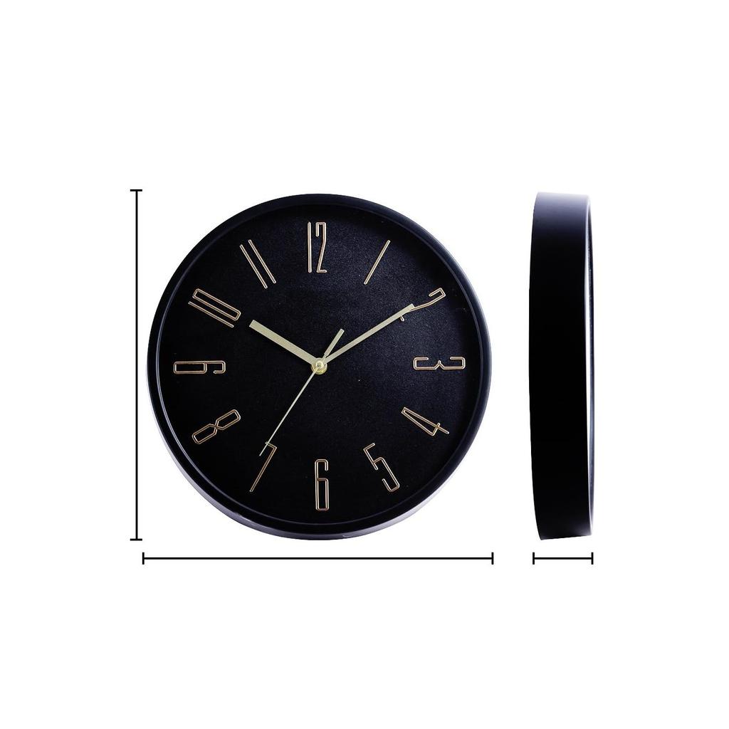 Luxury Finish Modern Wall Clock with Silent Non-Ticking Quartz Sweep Movement – 1pc|12 Inch|Decorative Analog Clock for Home,